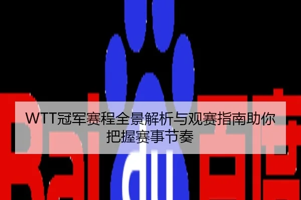 WTT冠军赛程全景解析与观赛指南助你把握赛事节奏